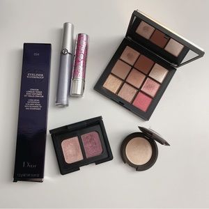 Armani Eye Tint NARS Eyeshadow BECCA Highlighter Benefit Concealer DIOR Eyeliner
